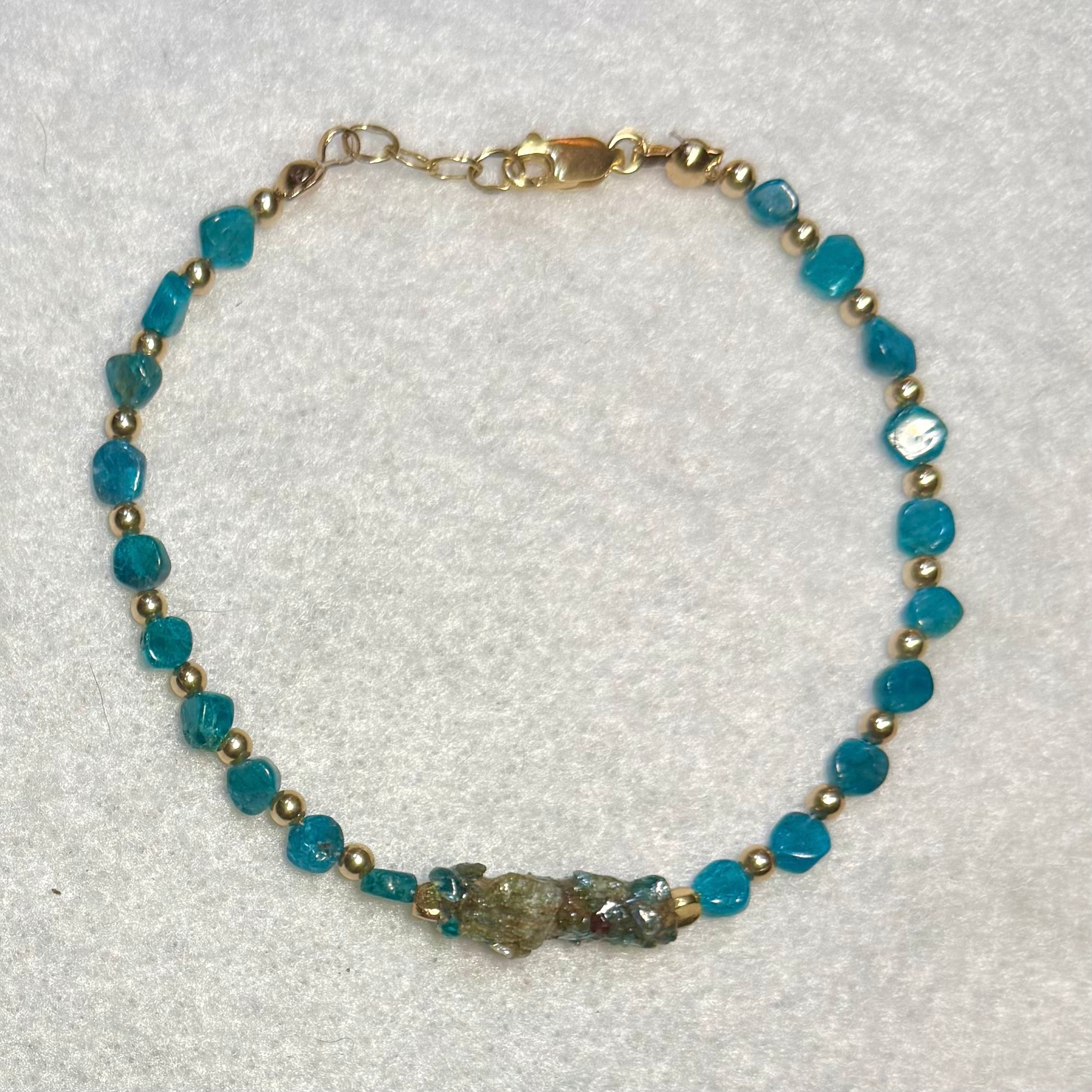 Apatite Caddisfly Case Bracelet.